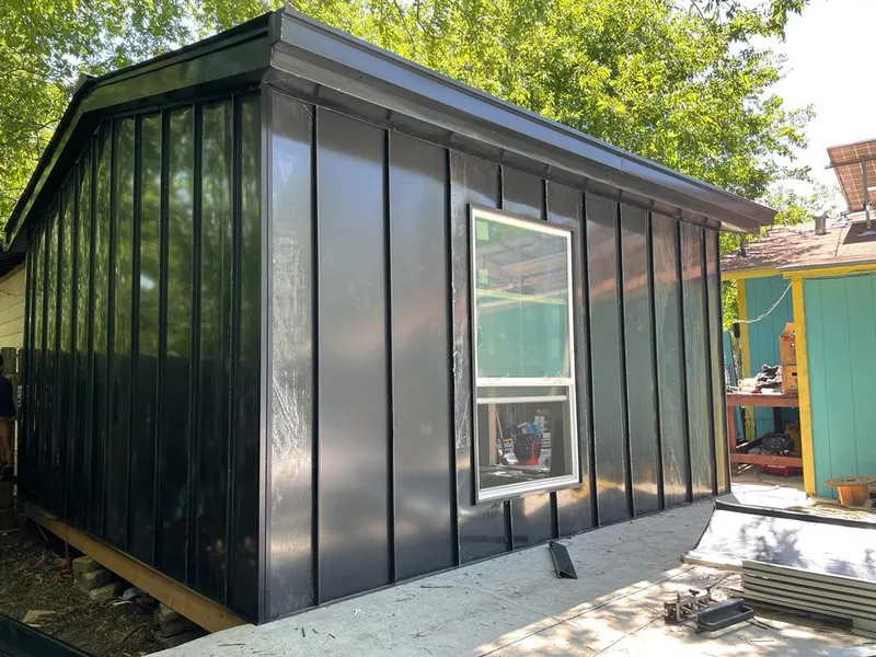 Black standing seam metal wall panels for Metal Roof Installation in Villa Hills