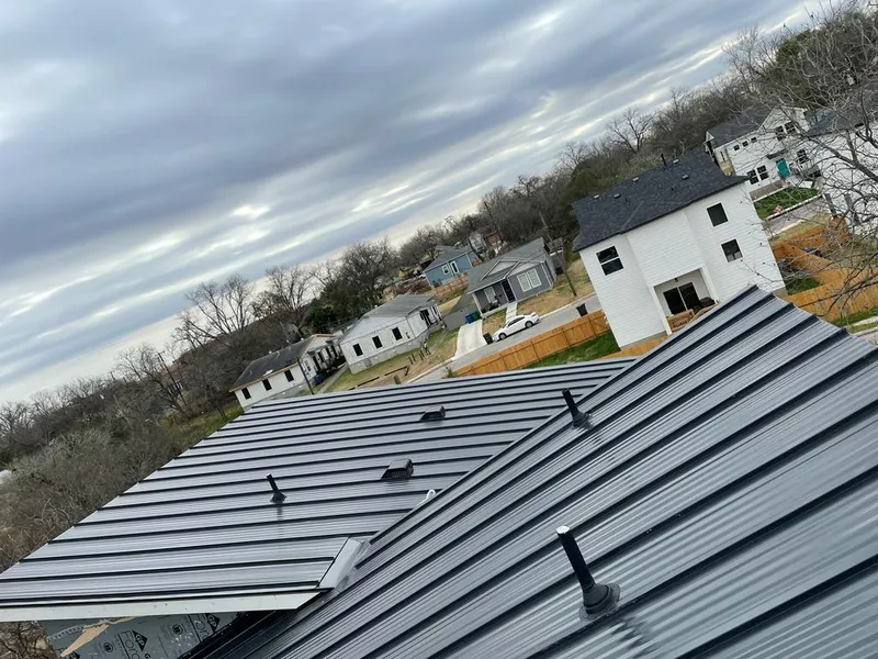 Standing seam metal roof panels with vents for Skylight Repair in Villa Hills